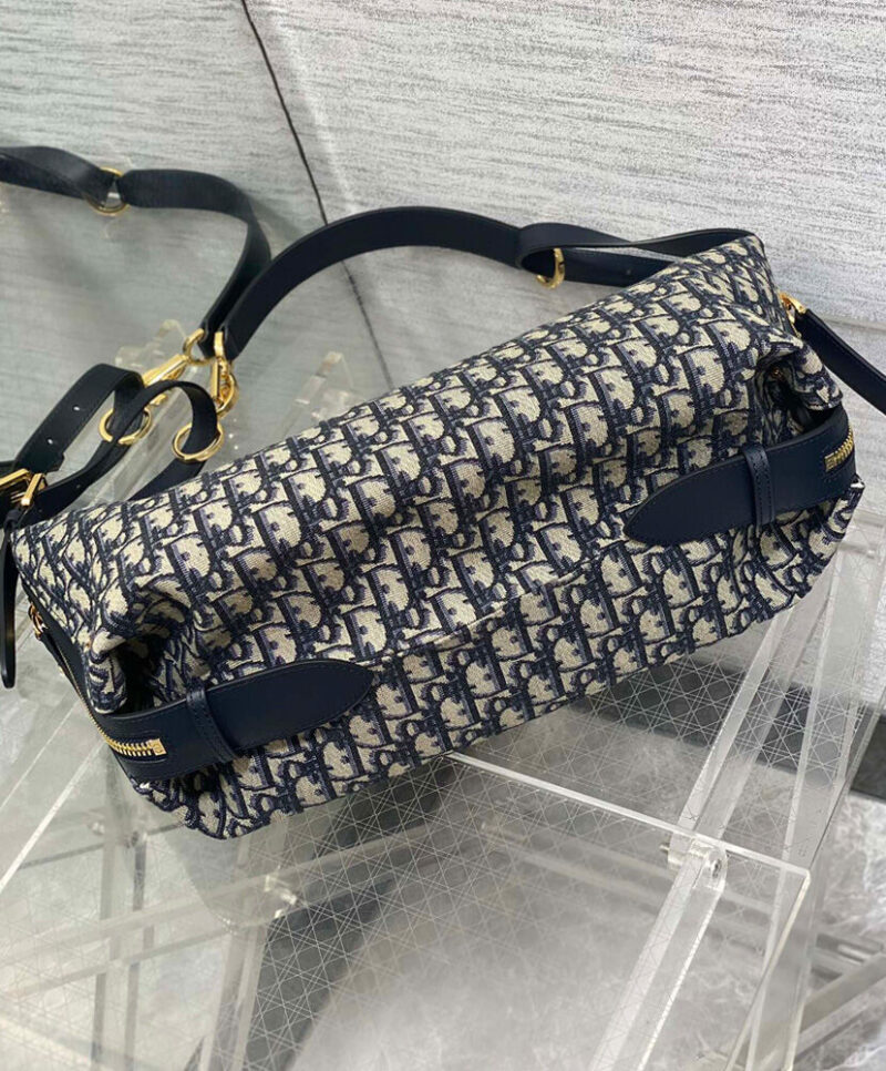 Christian Dior Medium D-Journey Bag M2417 Dark Blue